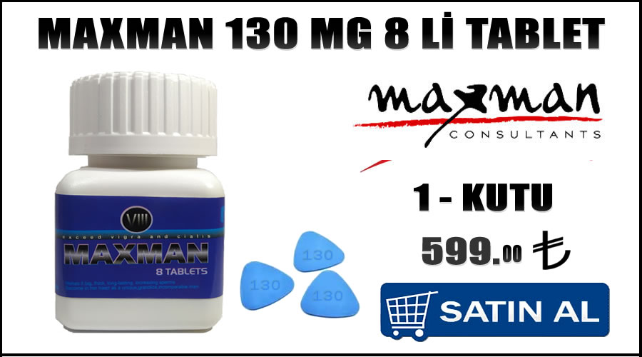 maxman 130 mg 10 lu hap satışı