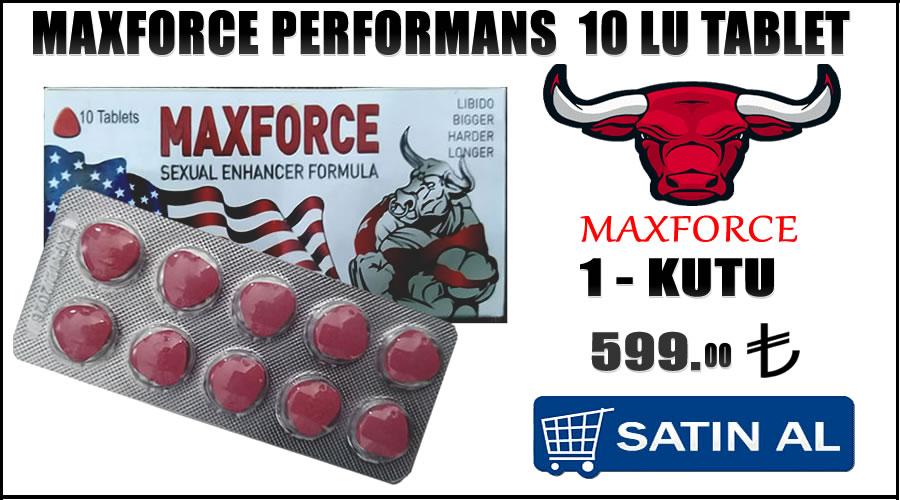 maxforce performans kırmızı hapı